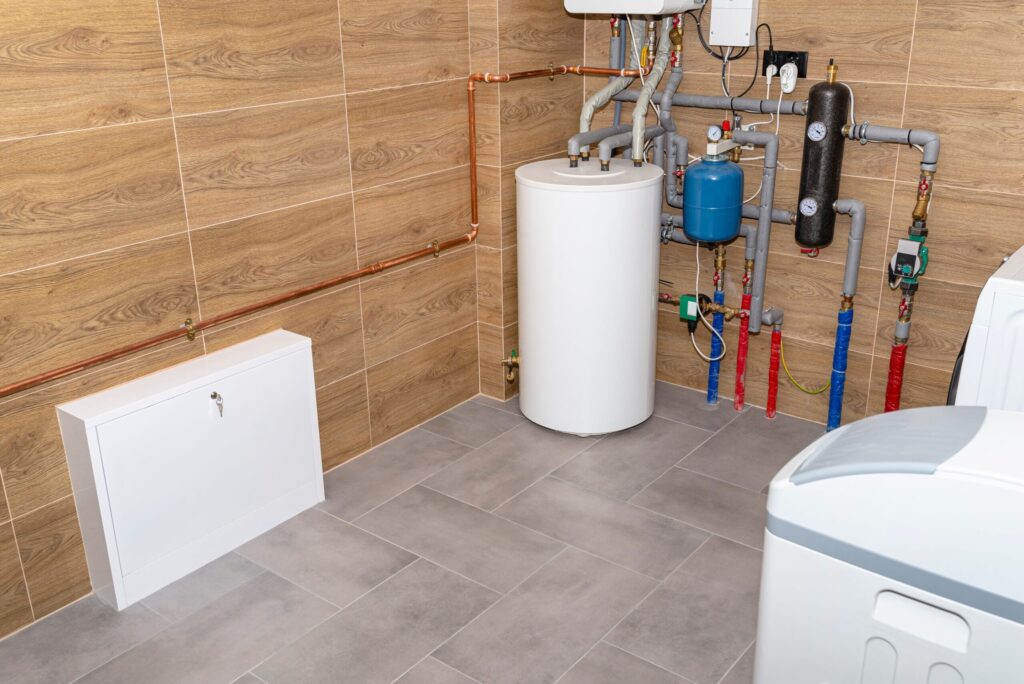 Residential water heater and plumbing system installed in North Miami Beach